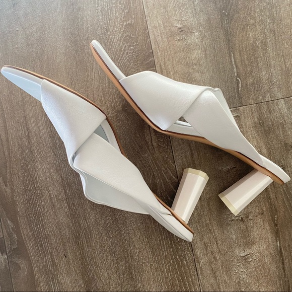 NEW BY FAR WHITE MULES (38) - Picture 4 of 6
